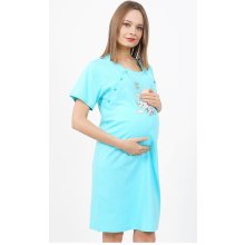 Dámska nočná košeľa materská Sloníča tyrkysová