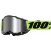 Detské motokrosové okuliare 100% Accuri 2 Junior Mirror žltá, zrkadlové strieborné plexi