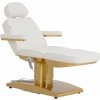 physa Elektrické kozmetické lehátko - 3 motory - 300 W - 195 x 60 x 62 - 82 cm - 200 kg - biele/zlaté PHYSA VARESE WHITE