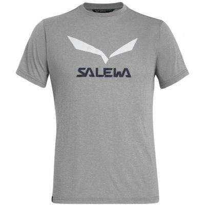 Salewa Pánske tričko Solidlogo Dri-Rel SS Tee svetlo šedá