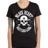 tričko street BLACK HEART SKULL BASTARD GANG Čierna