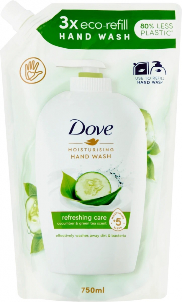 Dove Go Fresh Fresh Touch Tekuté mydlo s vôňou uhorky a zeleného čaju 750  ml od 5,2 € - Heureka.sk