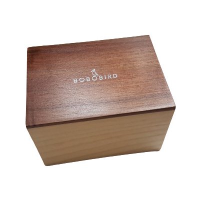 Darčeková drevená krabička BOBO BIRD (veľká hranatá, svetlo hnedá farba)