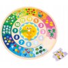 New Classic Toys 18253 okrúhle puzzle hodiny FSC