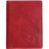 Kožené puzdro na doklady Poyem 5229 červené