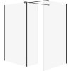 Cersanit CERSANIT Sprchovací kút walk-in MILLE s pohyblivou stenou 100x90x30x200 čierny S601-192