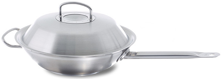 FISSLER Wok s kovovou poklicí 30 cm Profi collection nerez