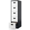 Kovová skriňa stĺpová Jan Nowak SARA V005 kartotéková, antracitovo-biela