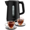 Klarstein Velaire rýchlovarná kanvica | 1,7 litra | 2200 W | Základňa otočná o 360° | Moderný, minimalistický dizajn (TK3G-VeKeBl)