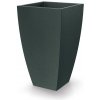 Prosperplast Plastový květináč MOODAS SQUARE černý granit, variant 60 cm