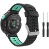 eses Silikónový remienok pre Garmin dierkovaný - Čierno mätový, 15 mm