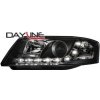 DAYLINE predné svetlá AUDI A6 4B 97-01 čierne