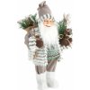 Vianočná dekorácia Santa Claus 40 cm - sivo biely