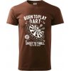 Born To Play Dart - Klasické pánske tričko vyššej gramáže - S ( Čokoládová )