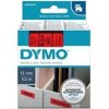 páska DYMO 45017 D1 Black On Red Tape (12mm)