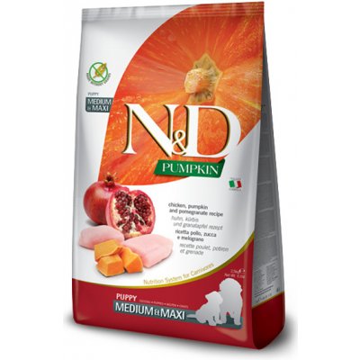 N&D dog Pumpkin Puppy Medium & maxi chicken & pomegranate 2,5 KG