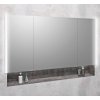 Sapho INTEGRA zápustná galérka s LED osvetlením, 125x70cm IN125