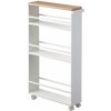 Pojazdná polica Yamazaki Tower Slim, biela 3627