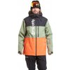 Pánska SNB & SKI bunda Meatfly Manifold čierna/zelená/oranžová XL