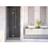 Besco EXO-H Sprchové dvere zalamovacie 80x190cm, Univerz. rám Chróm Al, sk.číre 6mm BCEXOH80CC