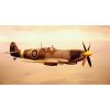 Plagát, Obraz - Spitfire aircraft in flight (sepia tone), Michael Dunning, 40 × 22.2 cm