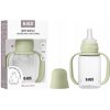 Plastová fľaša BIBS 150 ml, antikoliková, 6m+, silikónový cumlík, bez BPA, Sage