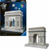 Svietiace 3D puzzle Ravensburger Iconics: Víťazný oblúk (Nočná Edícia) 255 dielikov