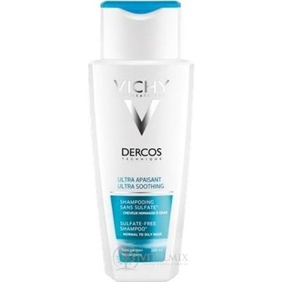 VICHY DERCOS ULTRA SOOTHING Sensitive gras šampón na mastné vlasy (M9070100) 200 ml