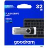Goodram USB flash disk, USB 2.0, 32GB, UTS2, čierny, UTS2-0320K0R11, USB A, s otočnou krytkou