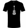 Gitara - názvy hudobných štýlov - Tričko detské bavlnené - 122 cm/6 rokov ( Čierna )