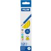 Pastelky MILAN Ergo Grip trojhranné 12 ks, Tropical Yellow