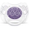 Suavinex Silikónový cumlík fyziologický Premium Couture (4-18m) Fialová
