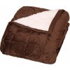 BO-MA Trading Baránková deka Sandra hnedá, 150 x 200 cm