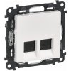 Valena life 753149 zásuvka 2xRJ45 cat.6A STP biela