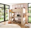 TRS-SPAIN Poschodová posteľ Bo5 white, oak