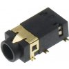 LaskaKit_cz Jack konektor 3.5 mm female stereo 4 pól, SMD do DPS