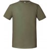 Oliwokowa koszulka męska Iconic 195 Ringspun Premium Fruit of the Loom šedá XXL Fruit of the Loom 5904882135728