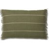 ferm LIVING vankúš CALM olivová bavlna / len 60x40