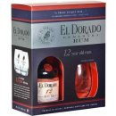 El Dorado Rum 12y 40% 0,7 l (dárčekové balenie 2 poháre)