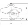 A.B.S. Sada brzdových platničiek kotúčovej brzdy 37054
