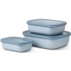 Mepal Set misek Cirqula Rectangular Nordic Blue 0,5 l + 1 l + 2 l