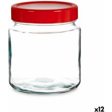 Vivalto Pohár červený priehľadný sklenený polypropylénový 12 ks x 1000ml