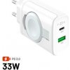 FIXED Sieťová nabíjačka s USB-C a USB výstupom a podporou PD, 30W, biela FIXC33-CUW-WH Fixed