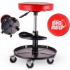 Otočná dielenská stolička / taburet s kolieskami a ložiskami Big ReD