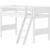 Flexa Semi-highsleeper 200x90 F.Wht.Sl.Ladder Crossbars uni