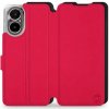Mobiwear Soft Touch flip knižkové pre Realme C67 – Červené & Čierne 5906511086661