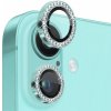 NORTHJO tvrdené sklá posádzané kamienkami na ochranu šošoviek zadného fotoaparátu pre iPhone 16 / 16 Plus - tyrkysové - možnosť vrátiť tovar ZADARMO do 30tich dní