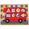 Bigjigs vkládací puzzle Autobus se zvířátky