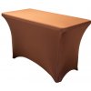 TENTino Elastický poťah STANDARD na skladací stôl 122x60 cm VIAC FARIEB Farba obrusu: ČOKOLÁDOVOHNEDÁ / CHOCOLATE