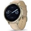 Garmin Venu 4 (41 mm) Zlaté / Bílý silikonový řemínek a Light Sand kožený řemínek, EU (upravit kartu)